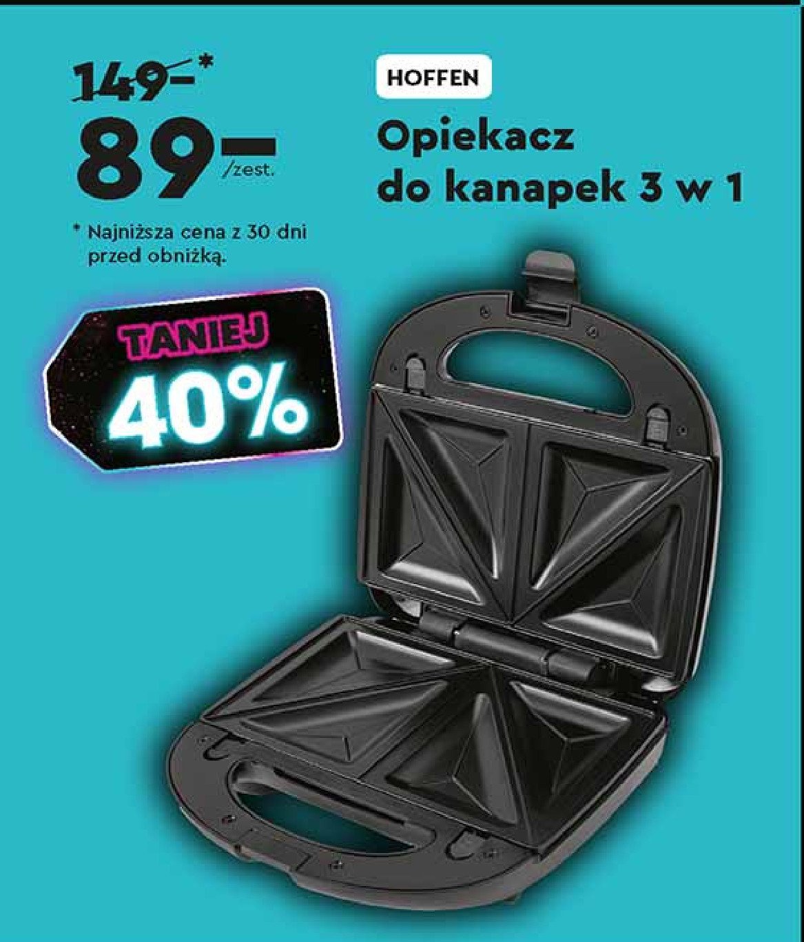 Opiekacz do kanapek 700 w Hoffen promocja