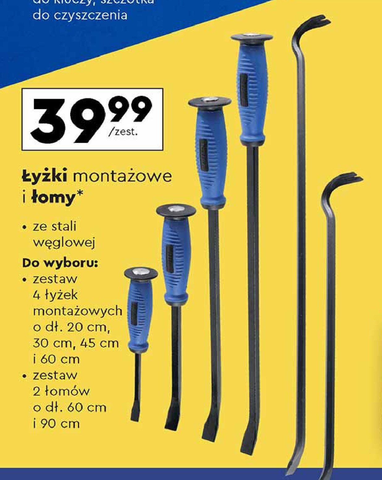 Zestaw łomów 60 cm + 90 cm Niteo tools promocja