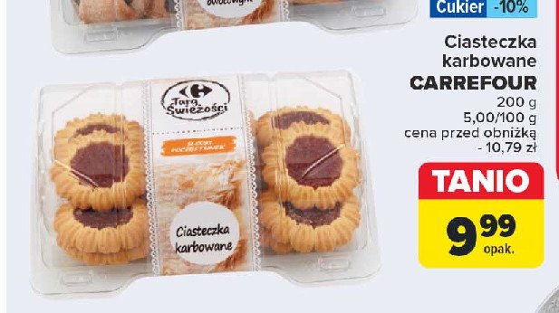 Ciasteczka karbowane Carrefour targ 艣wie偶o艣ci promocja