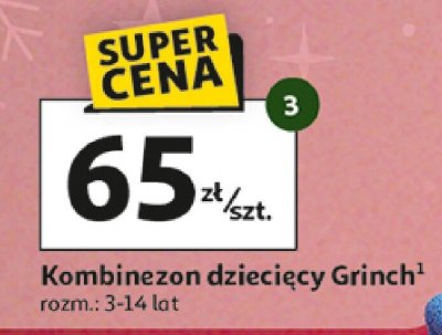Kombinezon dziecięcy Grinch promocja w Auchan