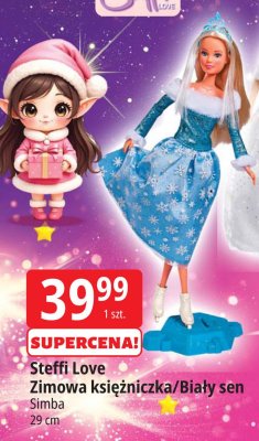 Lalka Steffi Love Zimowa księżniczka/Biały sen Simba promocja w Leclerc