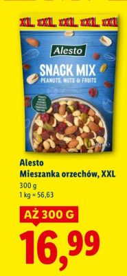 Mieszanka orzechów Alesto Snack Mix, XXL promocja w Lidl