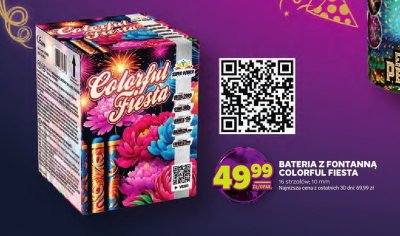Bateria z fontanną Colorful Fiesta promocja w Stokrotka