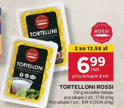 Tortellini ser ricotta i szpinak promocja