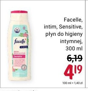Płyn do higieny intymnej sensitive Facelle intim promocja