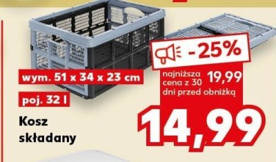 Kosz składany promocja w Kaufland