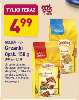 Sucharki naturalne Goldahren promocja