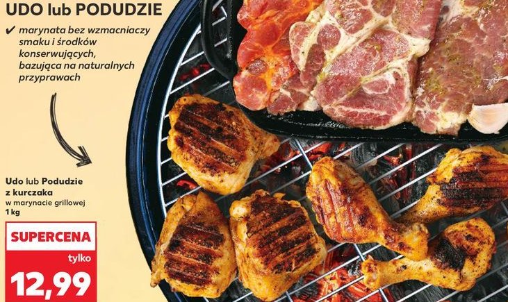 Podudzie z kurczaka w marynacie na grilla promocja w Kaufland