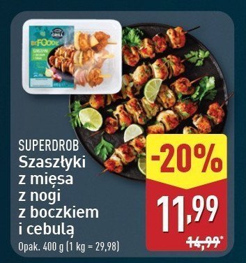 Szaszłyki drobiowe z cebulą i boczkiem Superdrob promocja