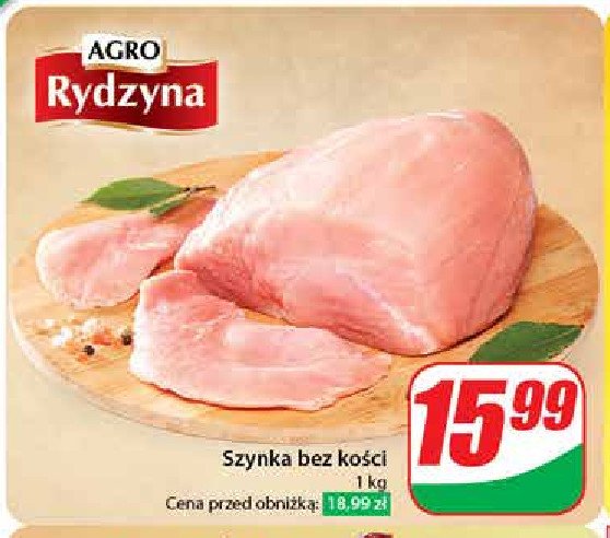 Szynka bez kości Agro rydzyna promocja w Dino