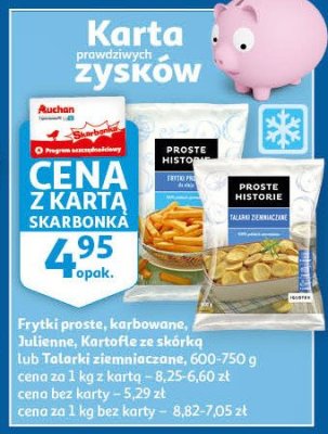 Kartofle ze skórką grubo ciosane Iglotex proste historie promocja