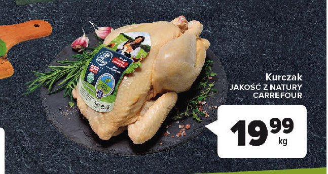 Kurczak z chowu wybiegowego Carrefour targ świeżości promocja