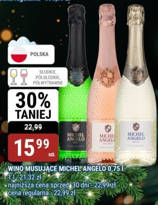 Wino musujące Michel Angelo 0,75 l promocja w bi1