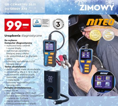 Urządzenia diagnostyczne NITEO - Komputer diagnostyczny promocja w Biedronka