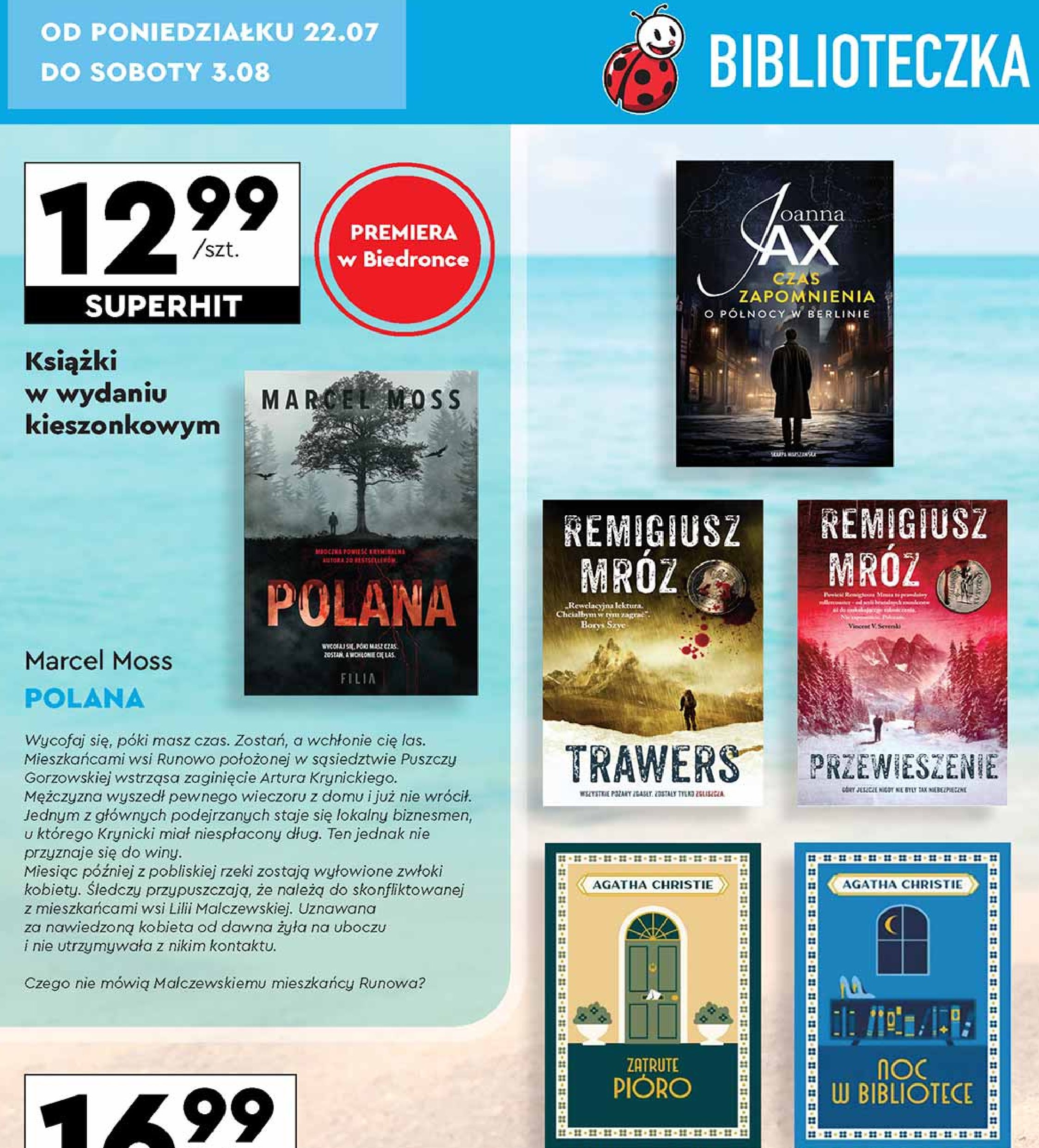 Agatha christe "noc w bibliotece" promocja