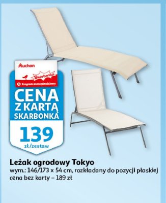 Leżak ogrodowy tokyo Garden star promocja