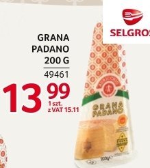 Ser Grana Padano promocja w Selgros