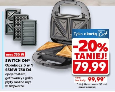 Opiekacz 3 w 1 SSMW 750 D4 promocja w Kaufland