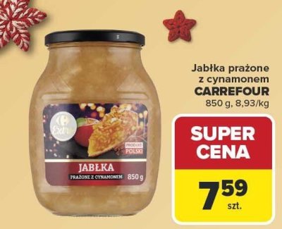 Jabłka prażone z cynamonem CARREFOUR 850 g promocja w Carrefour