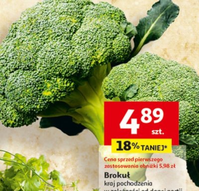 Brokuł promocja w Auchan