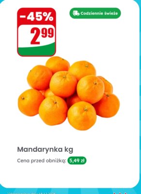Mandarynka promocja w Dino