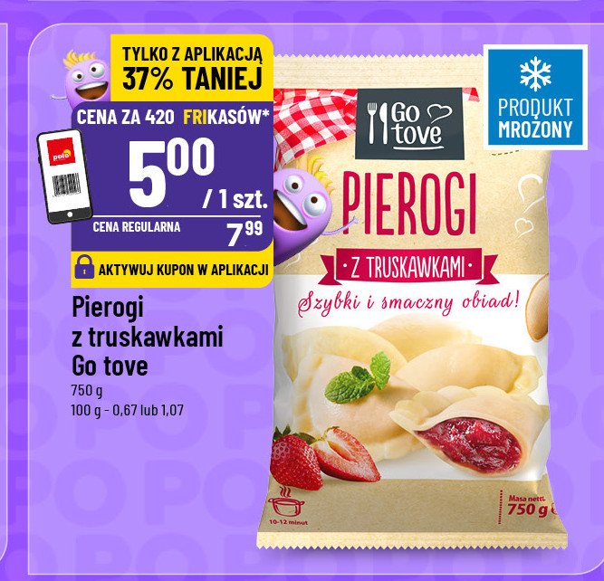 Pierogi z truskawkami Gotove promocja