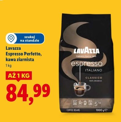Kawa Lavazza Espresso Perfetto, kawa ziarnista promocja w Lidl
