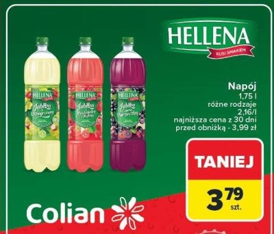 Napój 1,75 l, różne rodzaje Hellena promocja w Carrefour