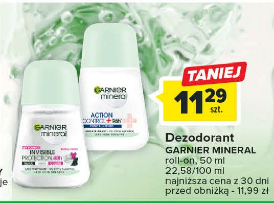 Dezodorant różowy Garnier mineral invisible promocja