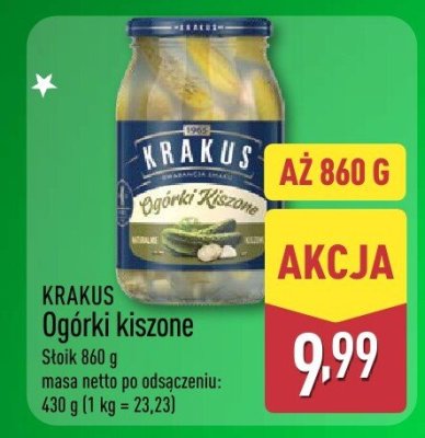 Ogórki kiszone KRAKUS promocja w Aldi