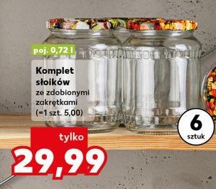 Słoiki z zakrętkami 720 ml promocja