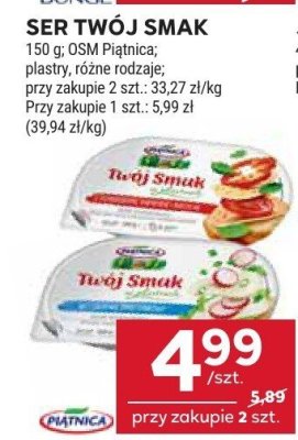 Serek Twój Smak OSM Piątnica promocja w Stokrotka