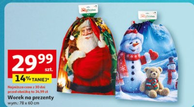 Worek na prezenty promocja w Auchan