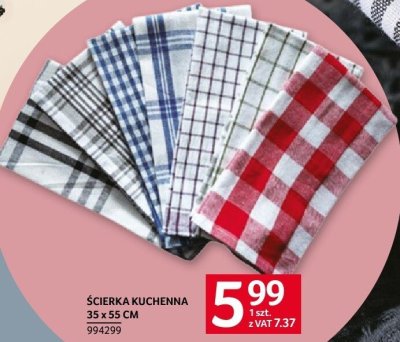 Ścierka kuchenna 35 x 55 cm różne rodzaje promocja w Selgros