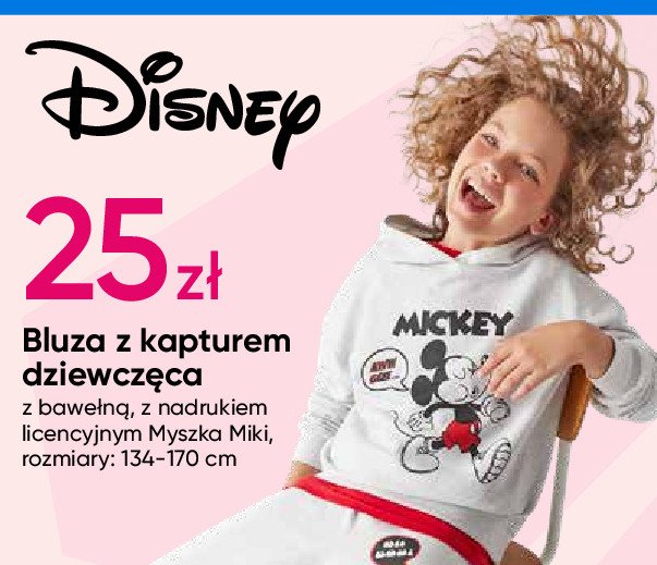 Bluza z kapturem 134-170 myszka miki promocja