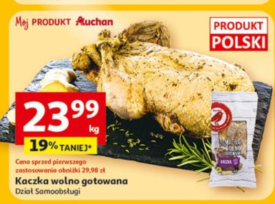 Kaczka wolno gotowana promocja w Auchan