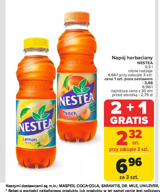 Herbata mrożona peach Nestea promocja