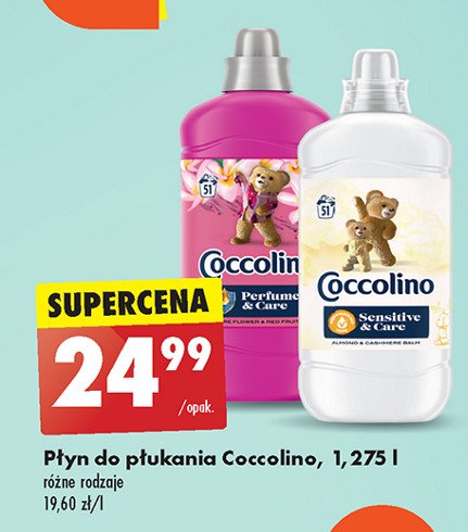 Płyn do płukania sensitive almond & cashmere Coccolino promocja