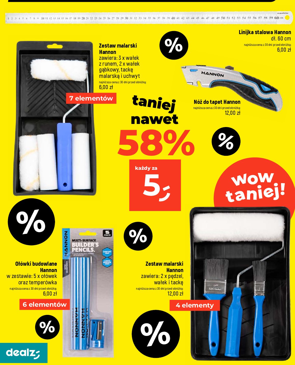 N贸z do tapet Hannon promocja