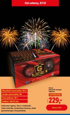 Bateria 90-strzałowa Gigantica promocja w Lidl