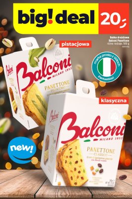 Babka drożdżowa Balconi Panettone pistacjowa promocja w Dealz