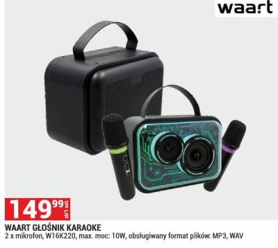 Głośnik karaoke Waart promocja w Merkury Market
