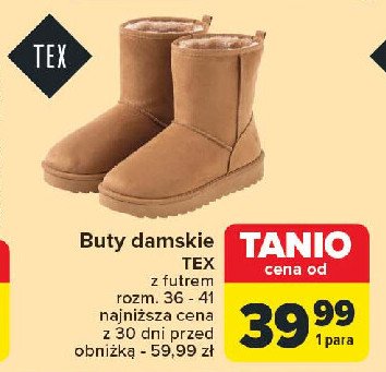 Buty damskie 36-41 Tex promocja