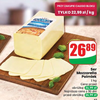 Ser Mozzarella  promocja w Dino