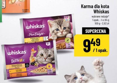 Karma dla kota Whiskas wybrane rodzaje promocja w POLOmarket