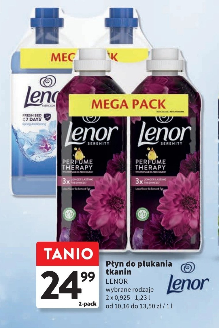 Płyn do płukania calm Lenor perfumelle promocja w Intermarche