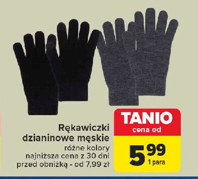 Rękawice dzianinowe męskie promocja