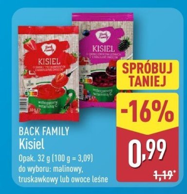 Kisiel malinowy promocja w Aldi