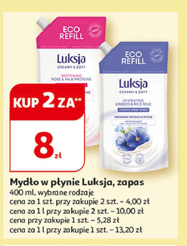 Mydło w płynie linseed & rice milk Luksja creamy promocja