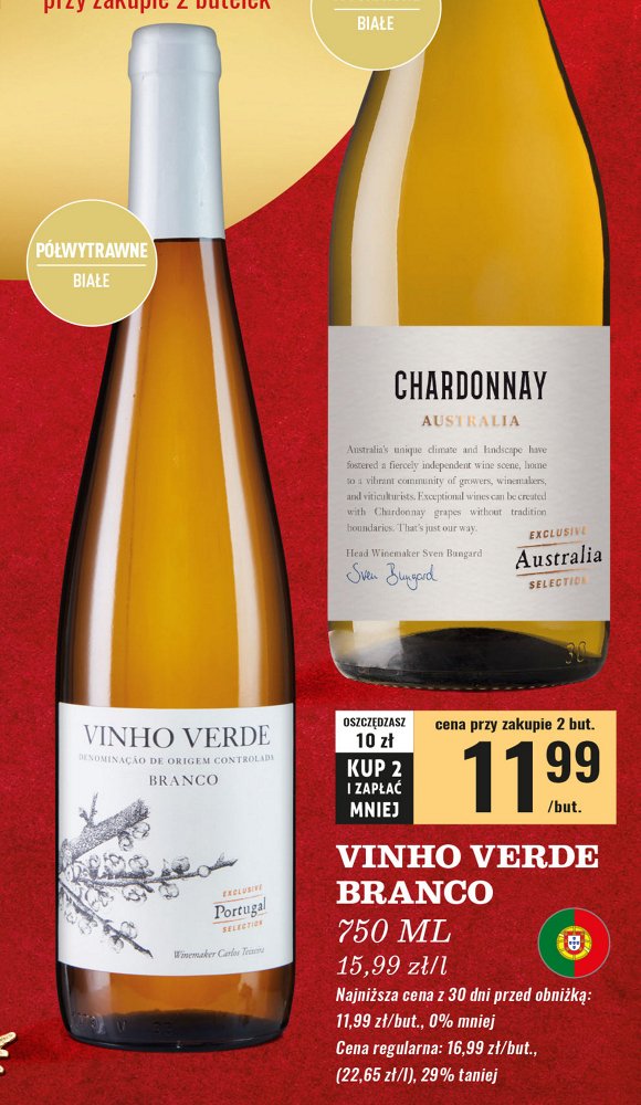 Wino VINHO VERDE BRANCO promocja w Biedronka